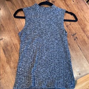 Gray Mock Neck Shirt